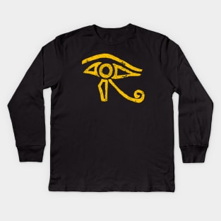 Thoth's Eye of Horus Kids Long Sleeve T-Shirt